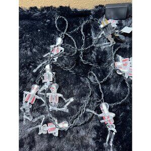 Skeleton LED String Lights Halloween Decor 10 Feet Indoor/Outdoor Use Set Of 2